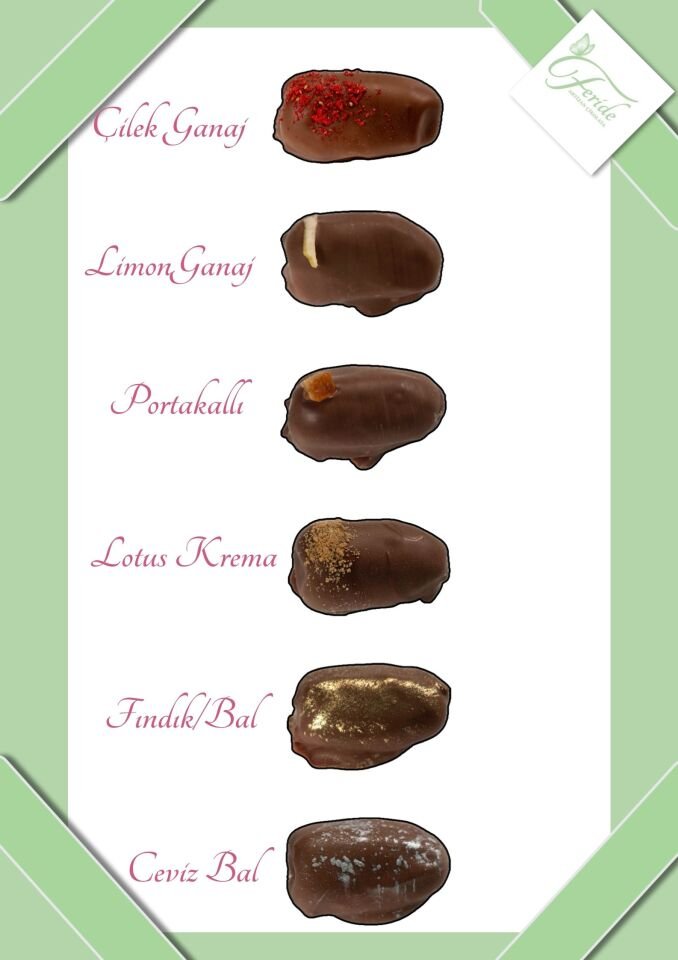Çikolata Kaplı Karışık Hurma
